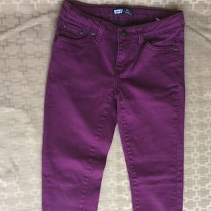 Plum purple jeans